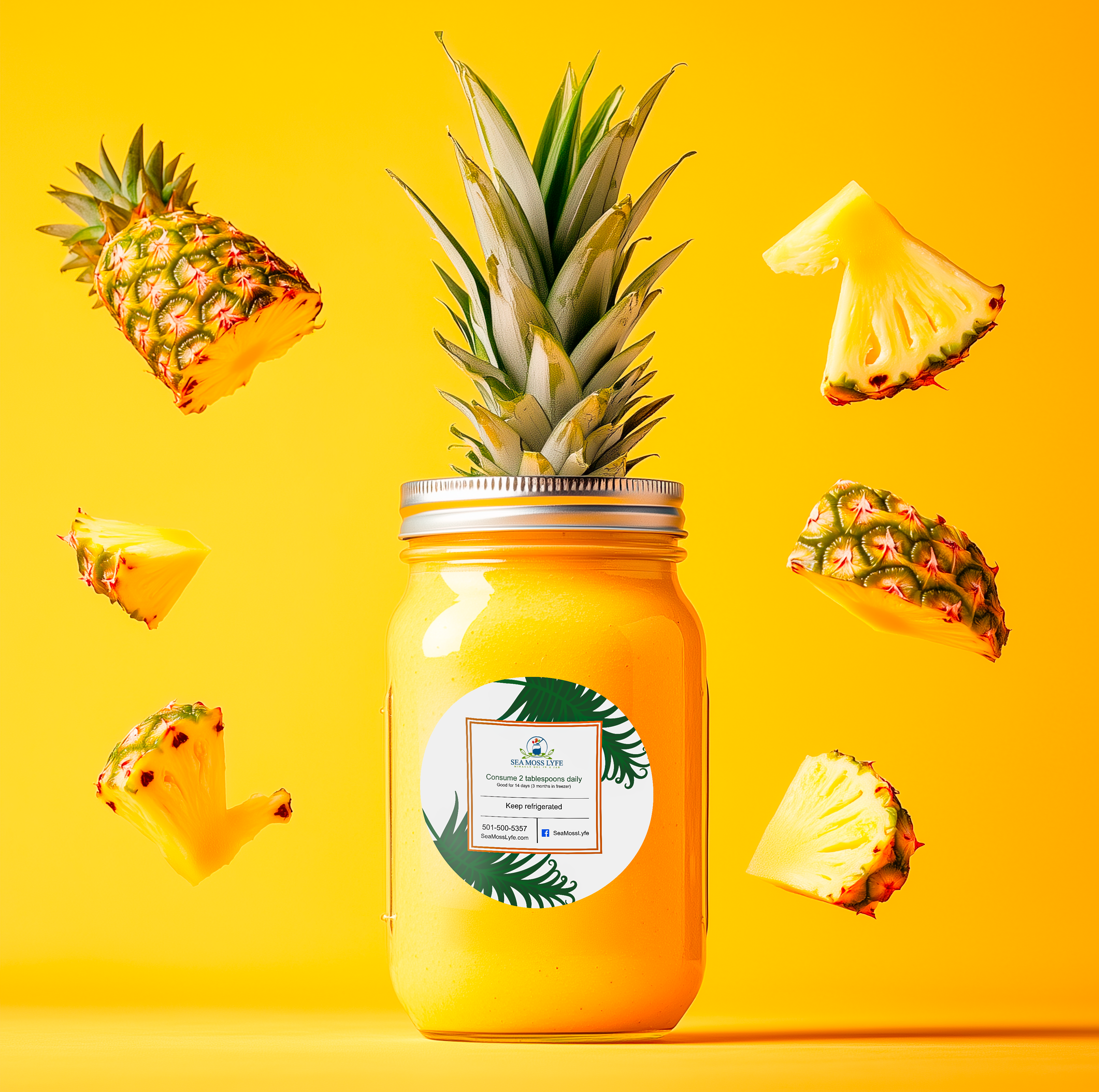 Pineapple Sea Moss Gel 16oz