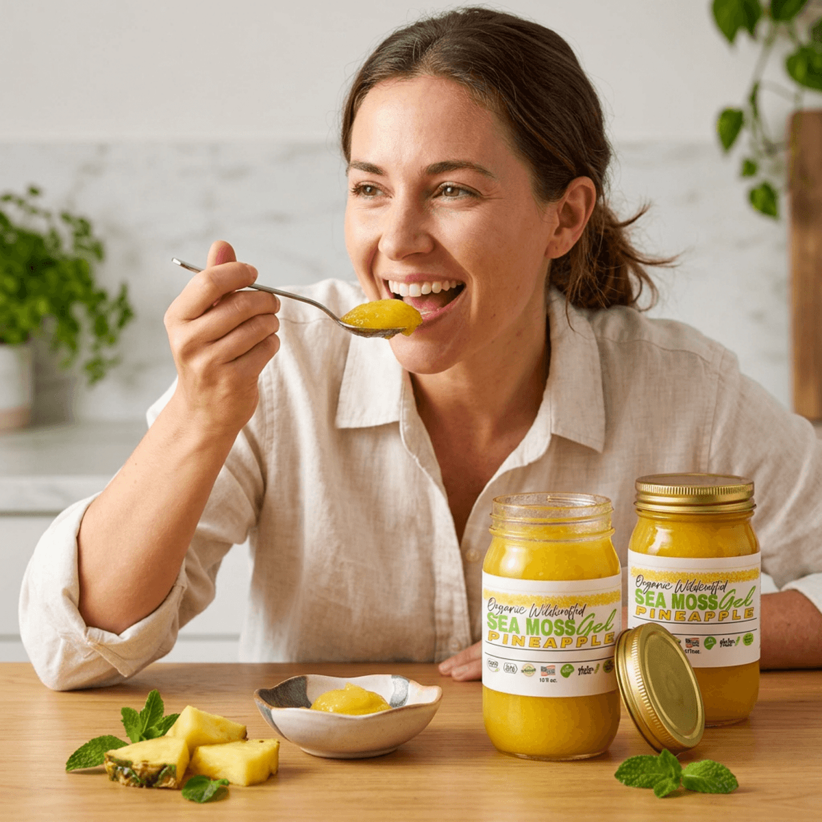 Sea Moss Gel - Pineapple Flavor 16oz