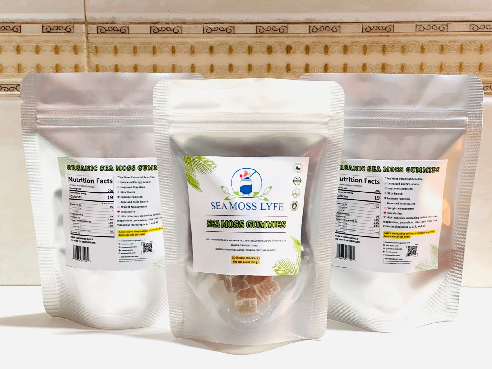 Sea Moss Gummies – Mini Pack (20 Count) – Tropical Tides