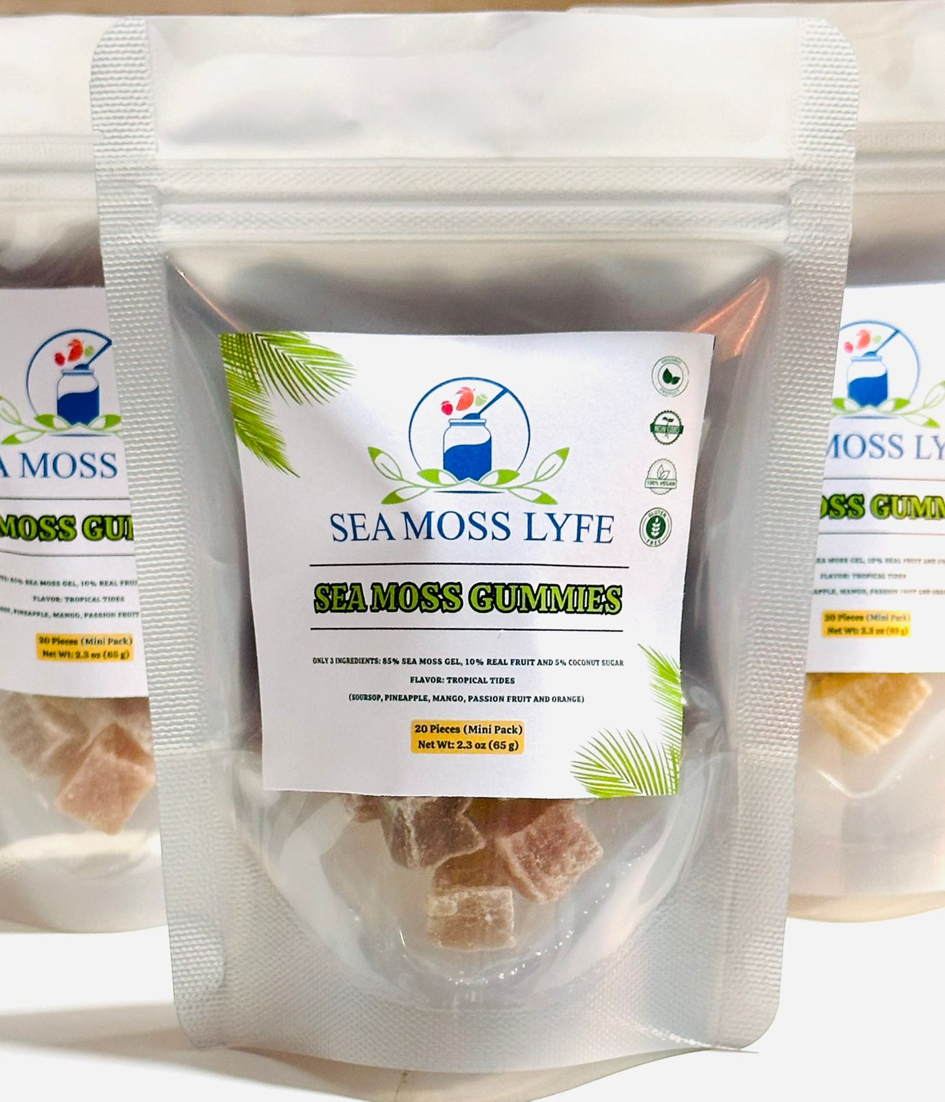 Sea Moss Gummies – Mini Pack (20 Count) – Tropical Tides