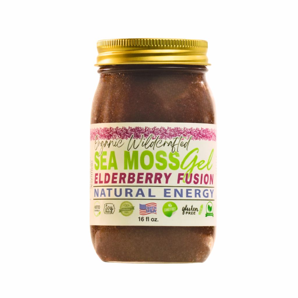 Elderberry Fusion Sea Moss Gel   16oz