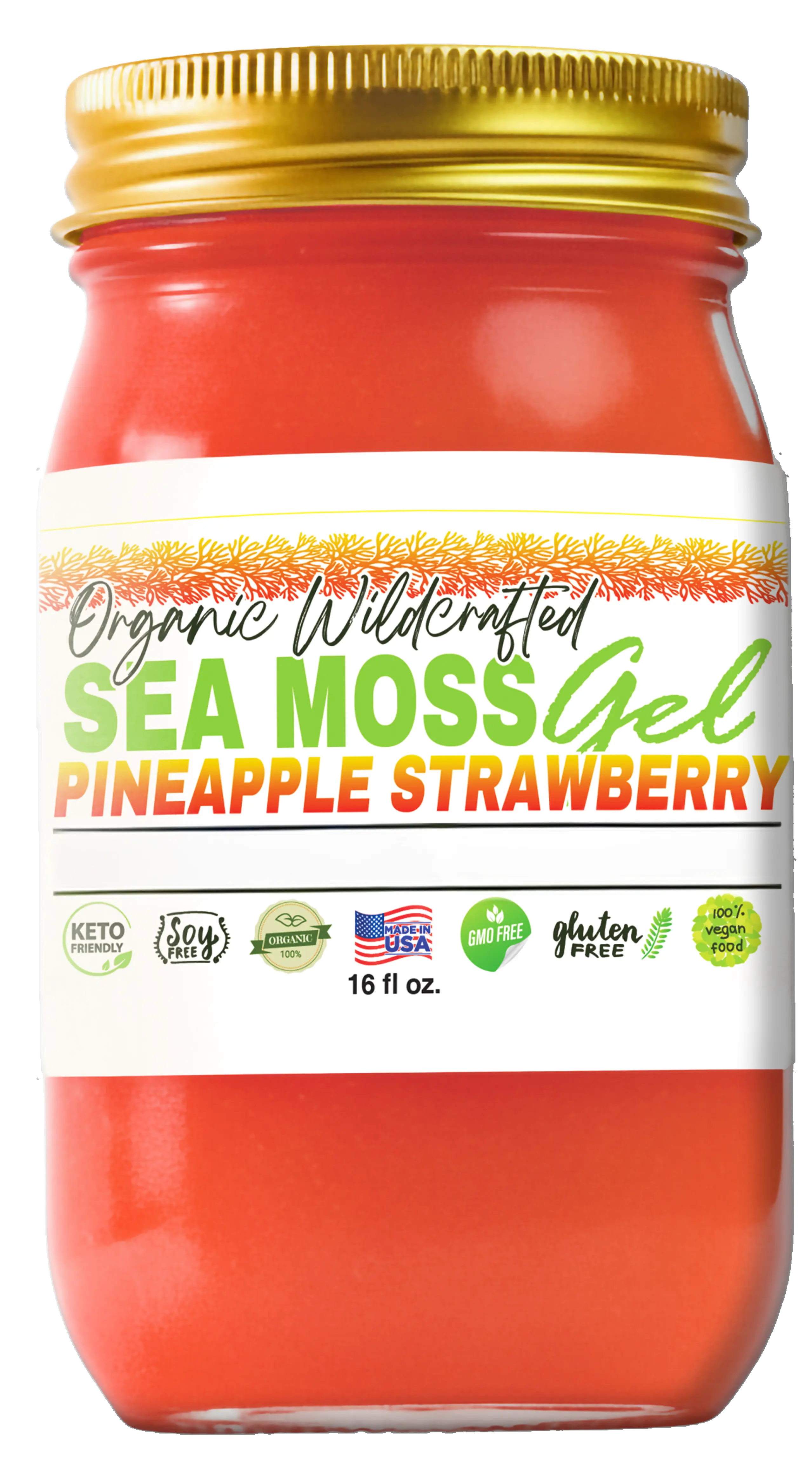 Strawberry Pineapple Sea Moss Gel 16oz