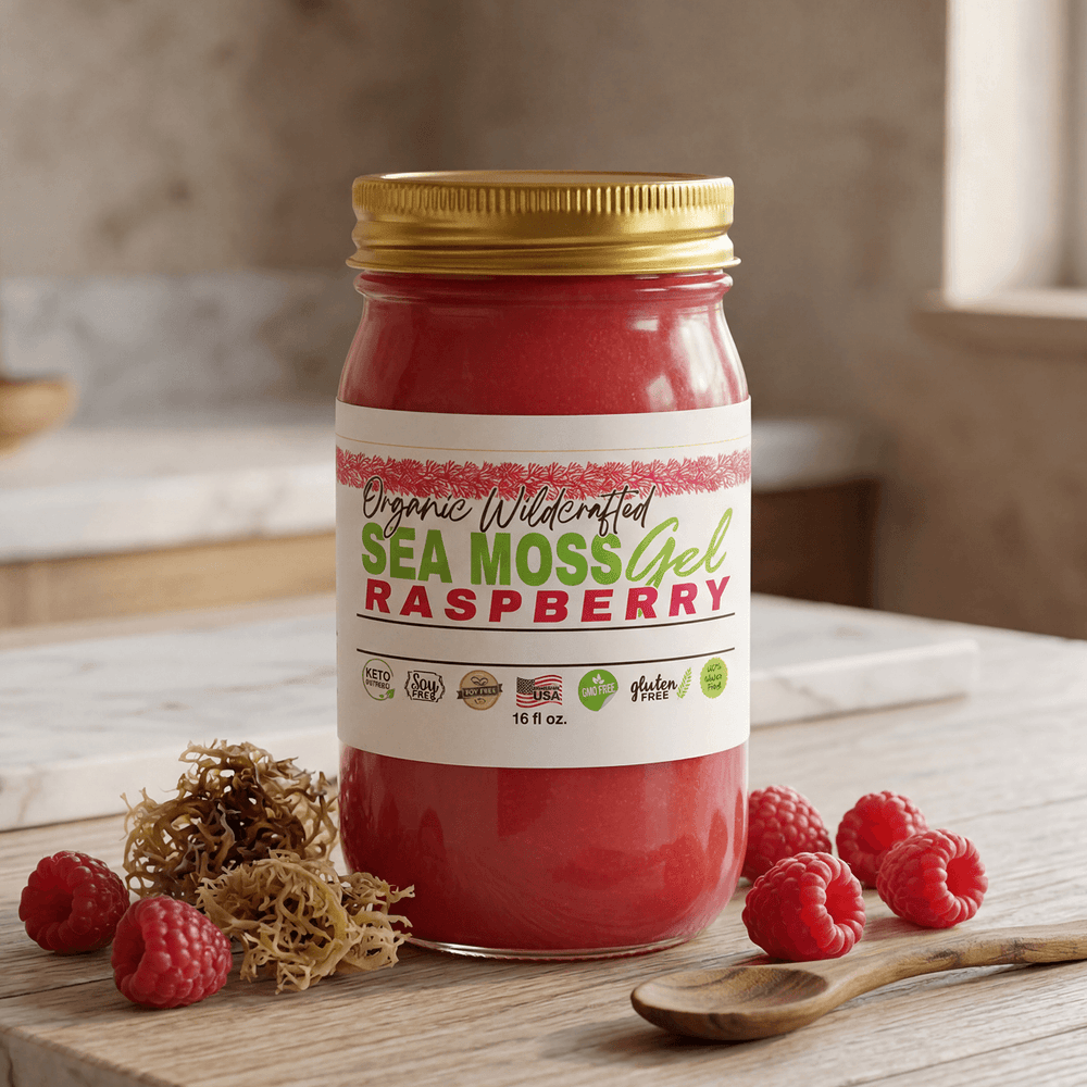 Sea Moss Gel - Raspberry Flavor 16oz