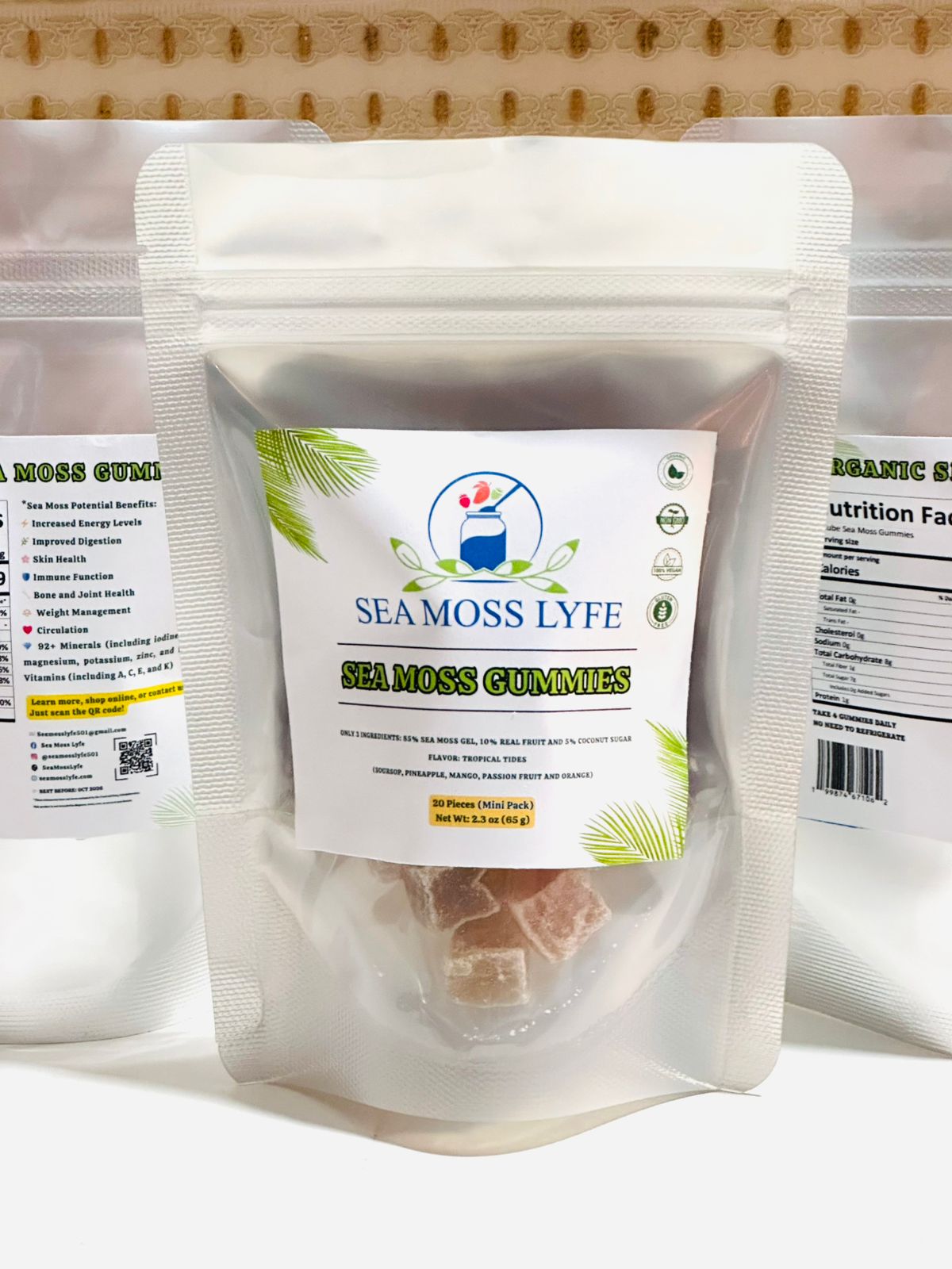 Sea Moss Gummies – Mini Pack (20 Count) – Tropical Tides